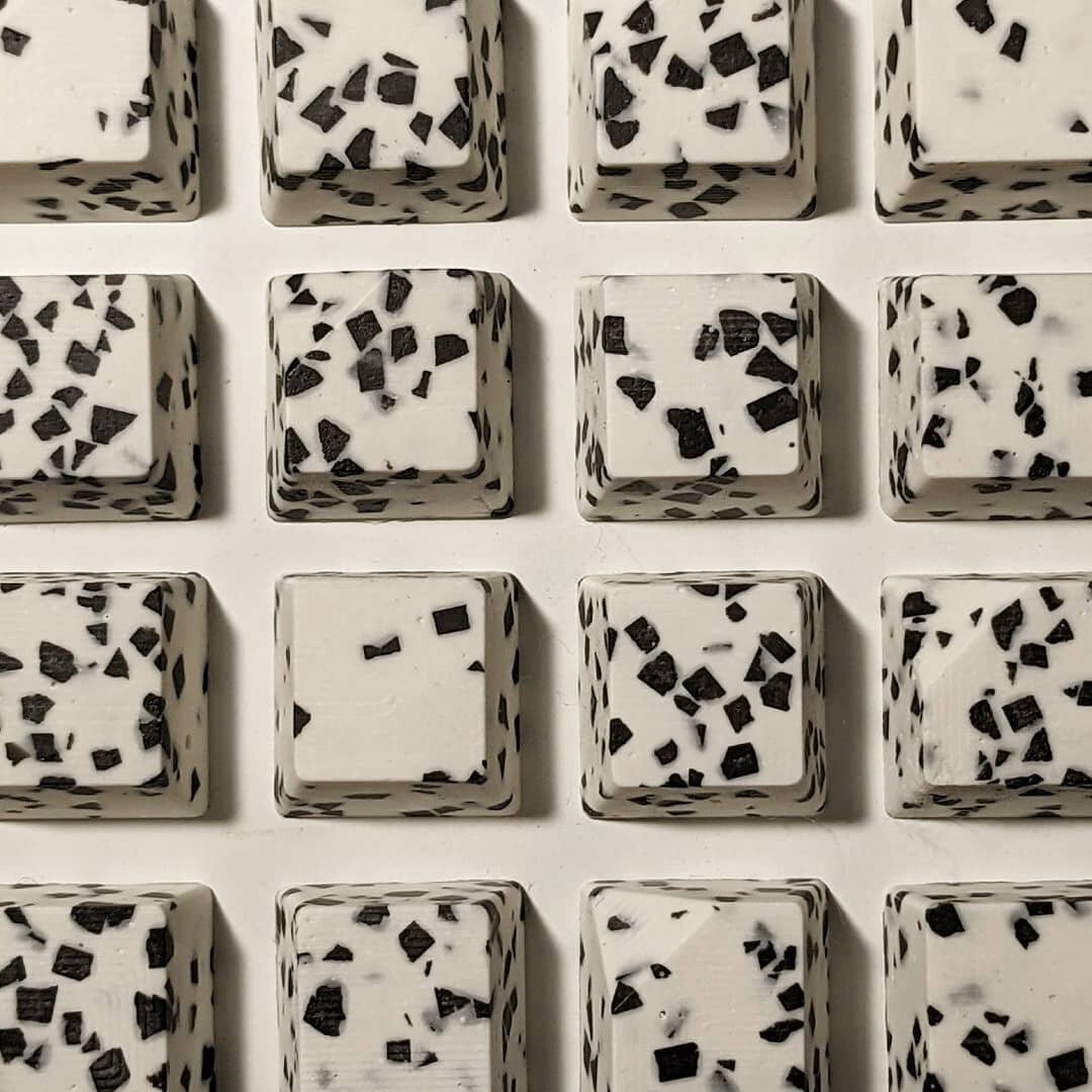 Black on White Terrazzo